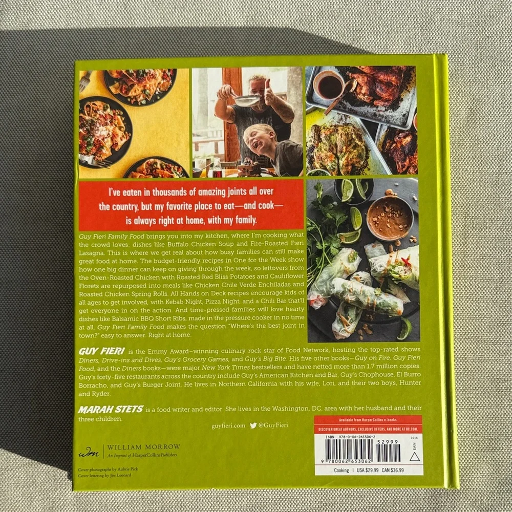 Guy Fieri Family Food Cookbook - Signed Edition - Picture 3 of 3